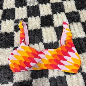 Aerie colorful bikini top